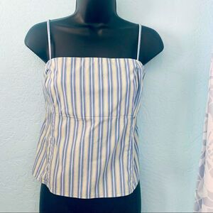 American Eagle Striped Tank Top Size Large